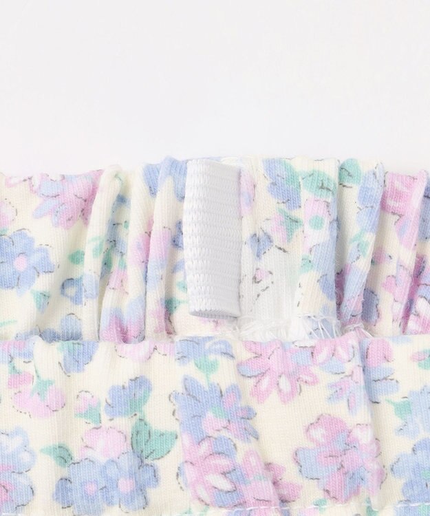 ANY KIDS 総柄フルレングス レギンス ネコ×花柄