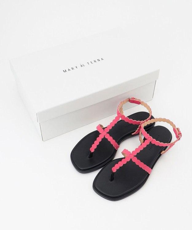 BEIGE， MARY AL TERNA / MOON ストラップサンダル Pink