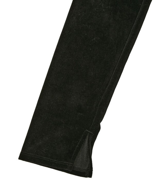 earth music&ecology シアーベロアドレープネックプルオーバー Black