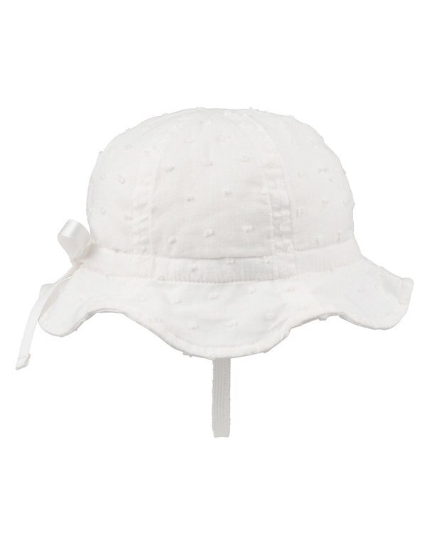 MIKI HOUSE HOT BISCUITS 【40-52cm】 チューリップハット(帽子) 白