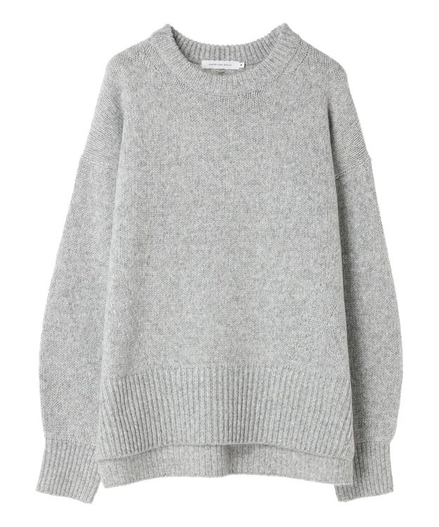 AMERICAN HOLIC サイドスリット袖ボリュームニットプルオーバー Light Gray Mixture