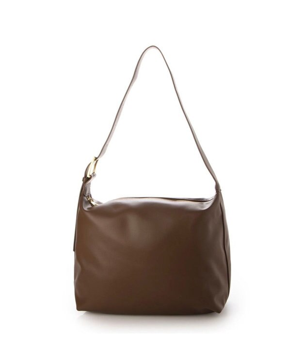 UNBILLION カシュカシュ cachecache / バックル付きビッグショルダー チョコ