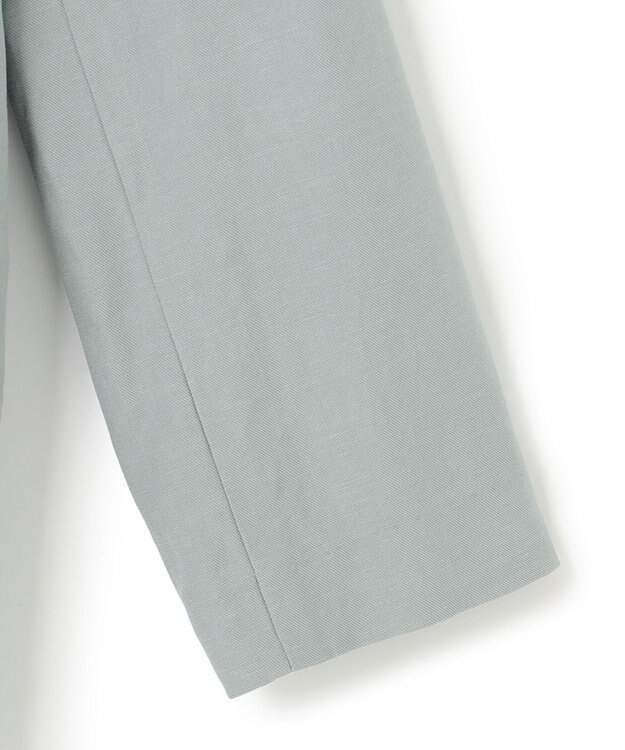 ICB 【洗える】 Unleash ノーカラージャケット ジェイドグレー系