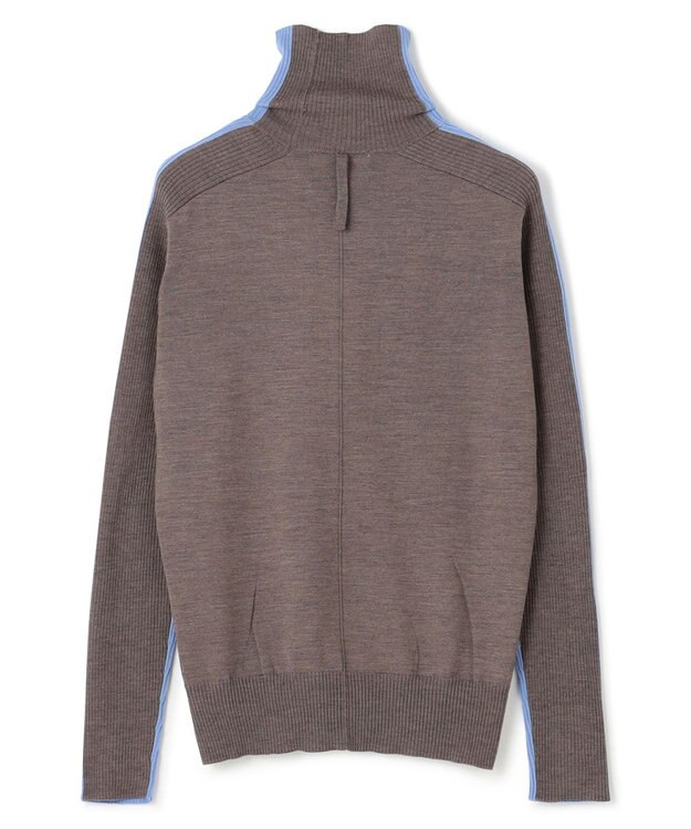 BEIGE， 【CLUEL 10月号掲載・S-size】LA MONNAIE / タートルニット Sax×Taupe