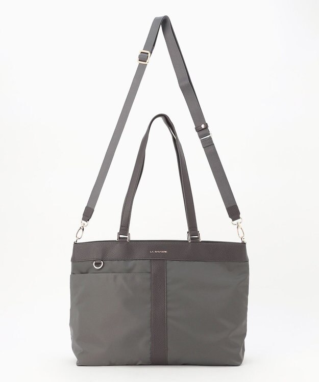 LA BAGAGERIE コンビ2WAYトートバッグ MEDIUM ダークグレー