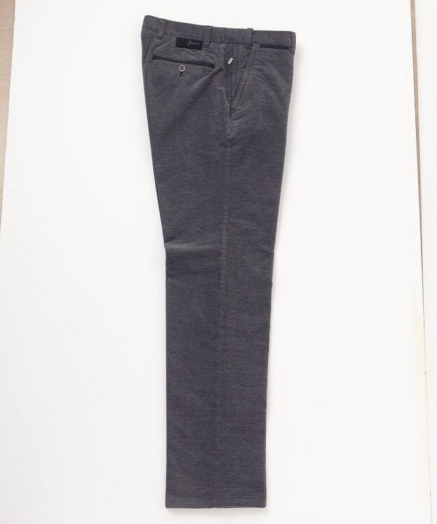 JOSEPH ABBOUD 【キングサイズ・ウエストも伸びる！/ストレッチ/暖かい/オーガニック】オーガニックカルゼストレッチ パンツ グレー系