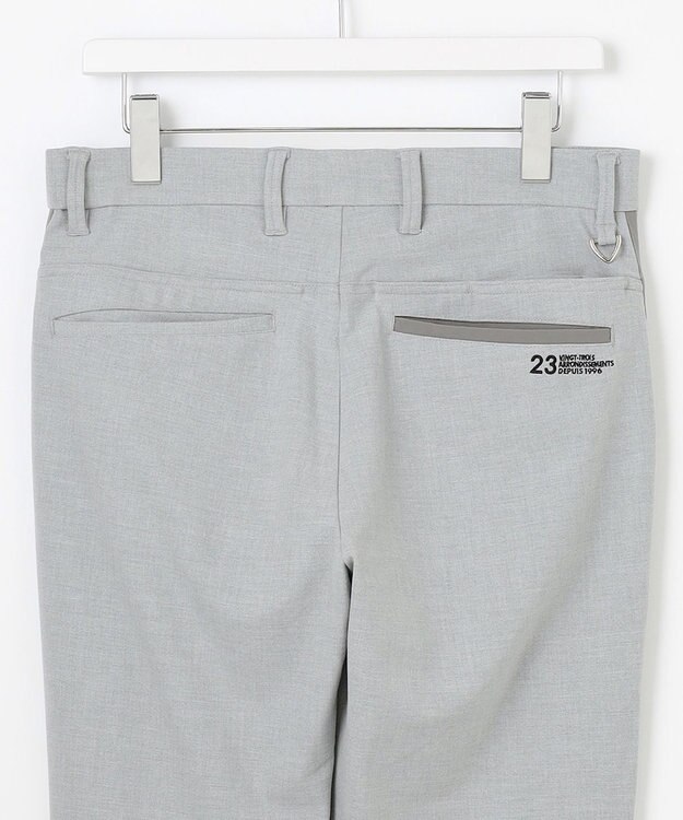 23区GOLF 【MEN】【ストレッチ】サイドライン入りストレートパンツ ライトグレー系