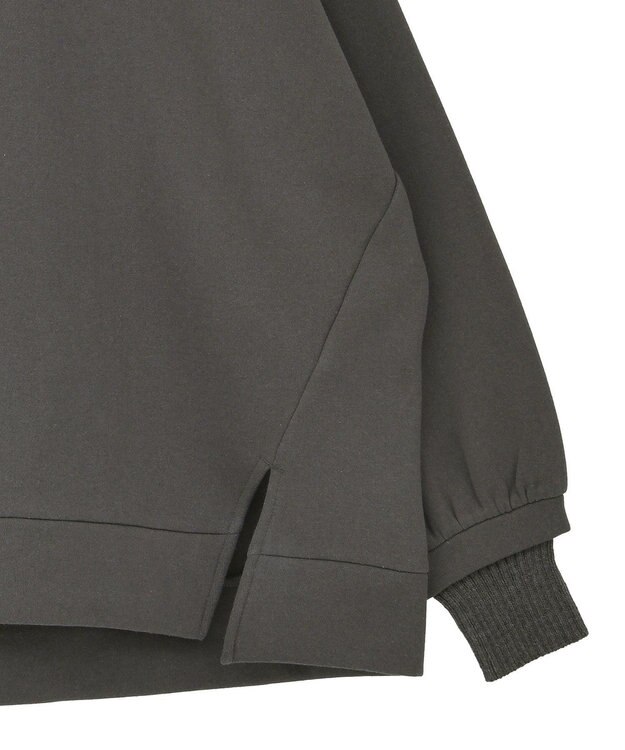 Green Parks リブドッキング裏起毛プルオーバー Charcoal Gray