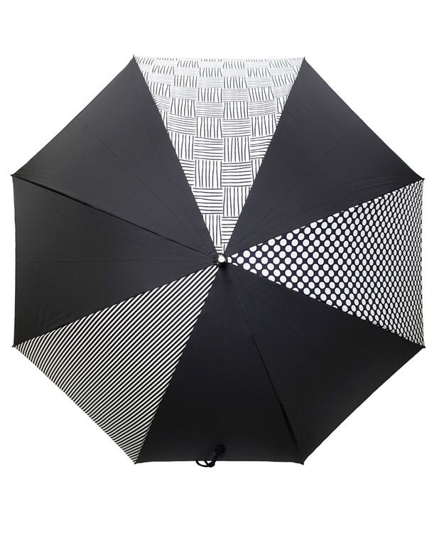 +RING レディース向け プラスリング 長傘60cm BLK T1276 黒