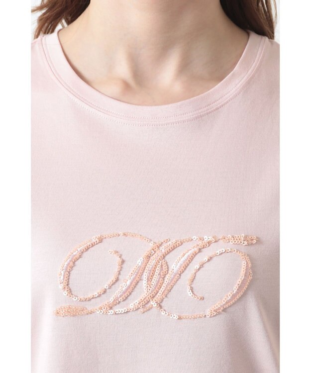 DAKS ロゴ スパンコール Tシャツ キャニオンサンセット