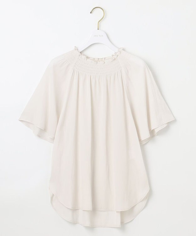ANY SIS 【洗える】カッセンシャーリング ブラウス アイボリー系