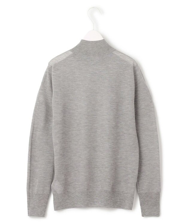 ICB 【洗える】ヴィスコースシアー ハイネックプルオーバー ライトグレー系