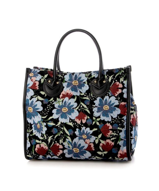 UNBILLION カシュカシュ cachecache / ジャガードスクエアトート ブラック