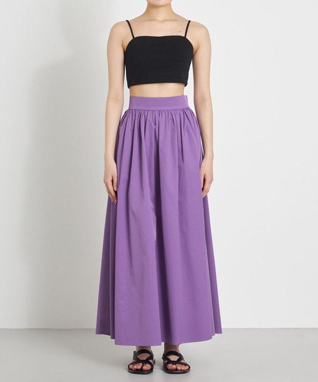 NAVE 【Nave　洗える】バイオツイル スカート ライラック系