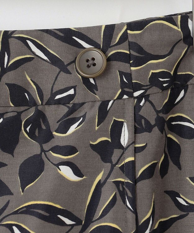 J.PRESS LADIES S 【洗える】ボタニカルプリント スカート カーキ系5