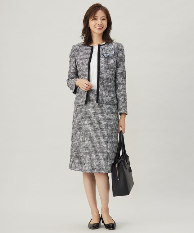 J.PRESS LADIES プリーツ タック カットソー ホワイト系