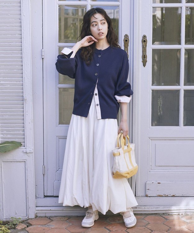 earth music&ecology フェイクレイヤードカーディガン Navy