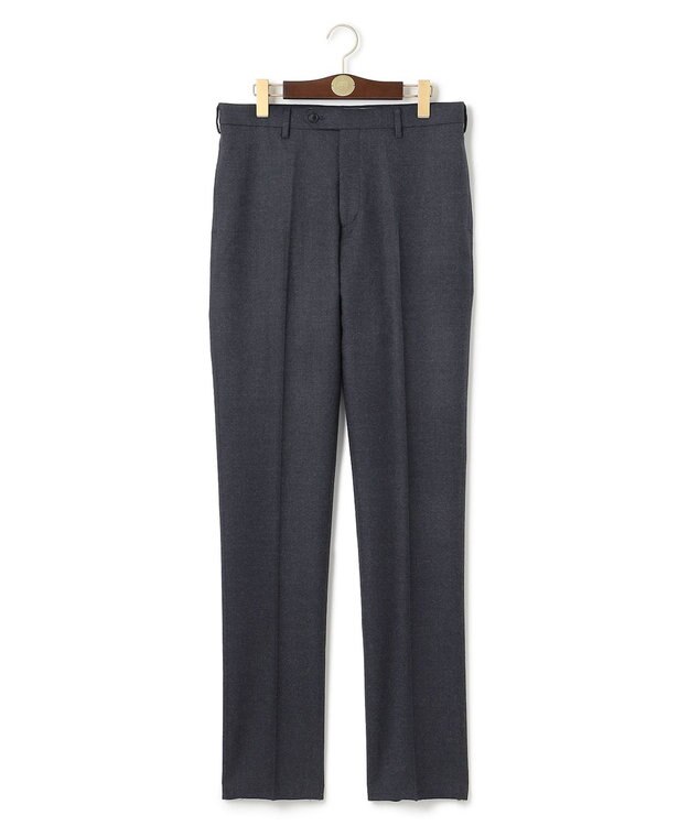 J.PRESS MEN 【ウォッシャブル可】トリートメントウール ストレッチフランネル スラックス グレー系
