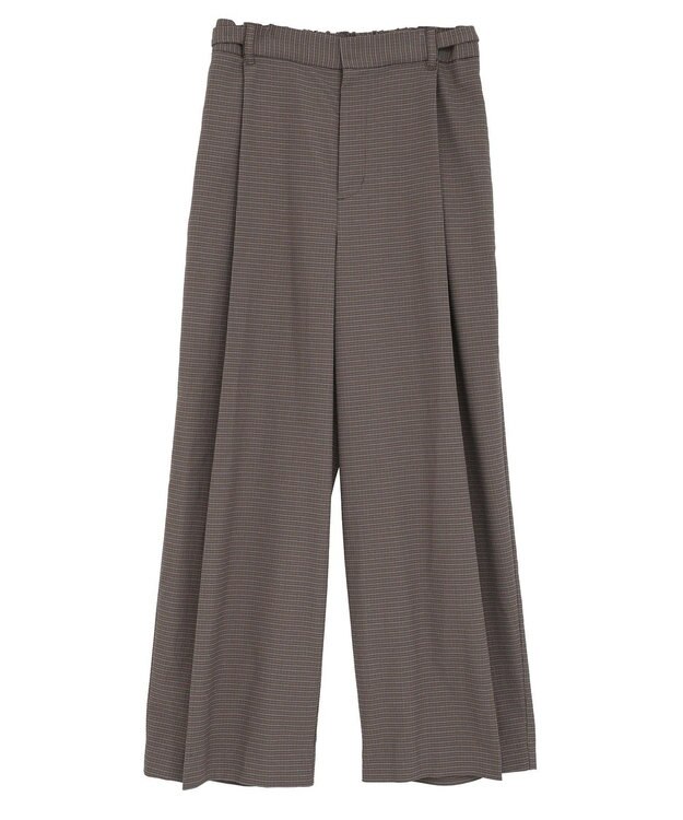 earth music&ecology 【2WAY】ウエストタブタックパンツ Check