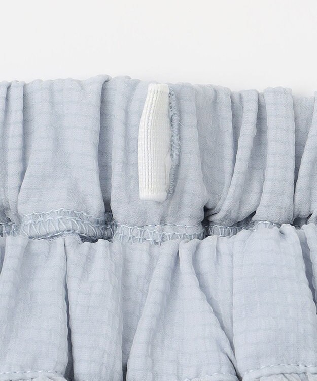 組曲 KIDS 【150-160㎝】シアーチェック スカート サックスブルー系