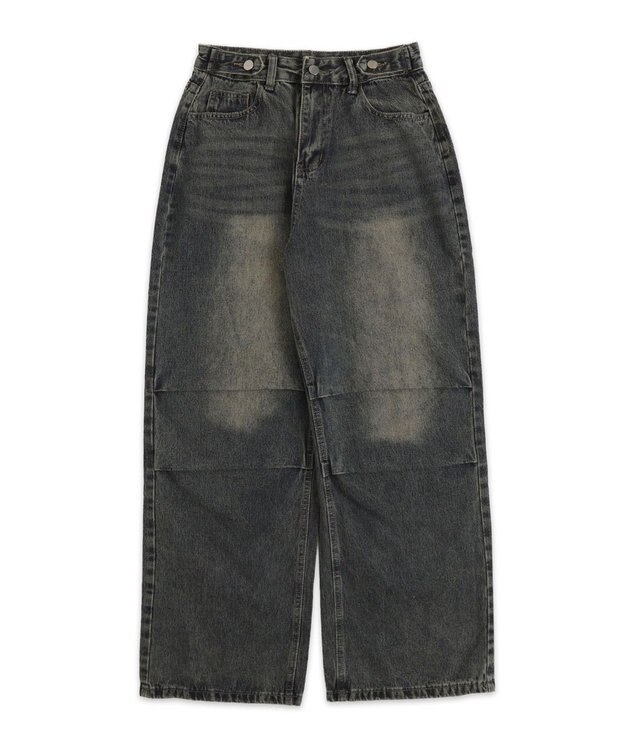 WEGO パラシュートデニムパンツ デニム淡加工色