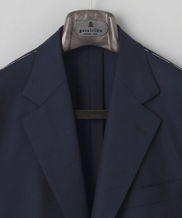 GOTAIRIKU 裏なしにアップデート【御幸毛織/オリジナル素材】Super130’S 定番 ホップサックブレザー(25年モデル) ネイビー系