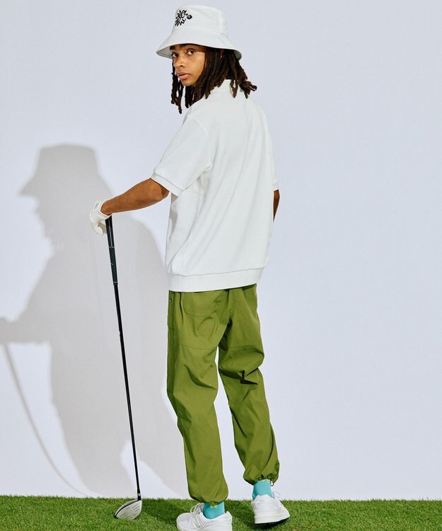 PW CIRCULUS 【GOLF OUT掲載アイテム】【MEN】ワッフルポロ ゴルフ ホワイト系