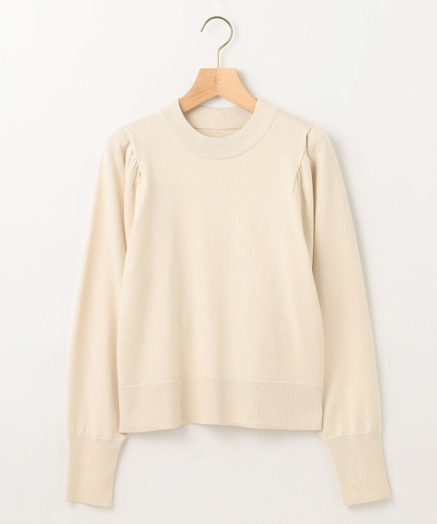 組曲 【WEB限定】ELENAスパンコールバックパール ニット アイボリー系