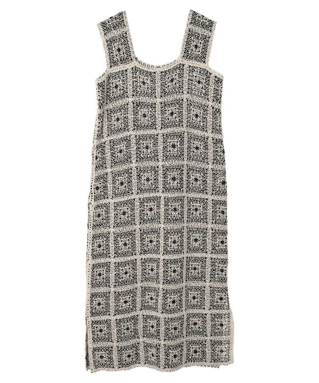 Green Parks ■ＥＳＣＡＲ　クロシェレースワンピース Black