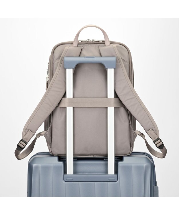 ACE BAGS & LUGGAGE W&.Day/Night リッカ2 スクエアリュック A4サイズ 14.0インチPC収納 19152 ダブルアンドデイナイト スモーキーピンク