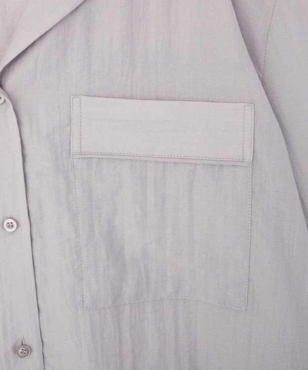 CRAFT STANDARD BOUTIQUE シアーオープンカラーシャツ Light Purple