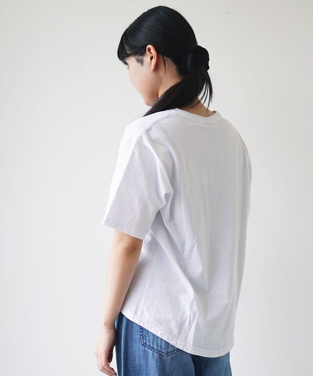 caqu caqu x good on short sleeve pocket tee リラックスフィットポケットTシャツ white