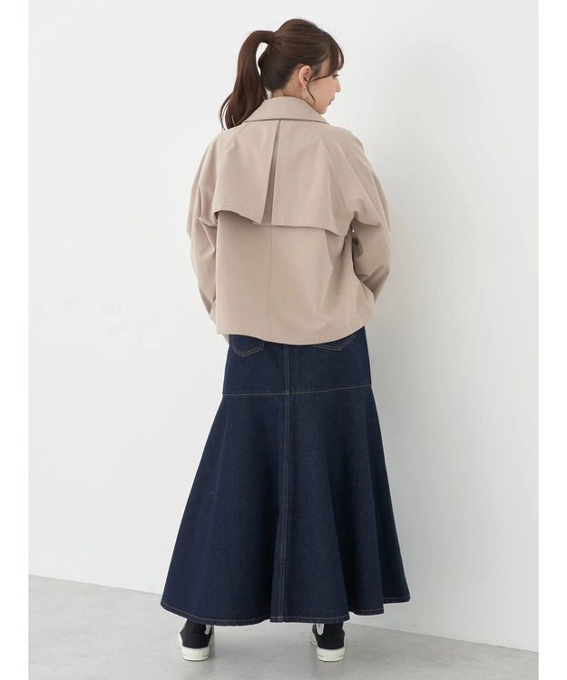 earth music&ecology ショートトレンチコート Beige