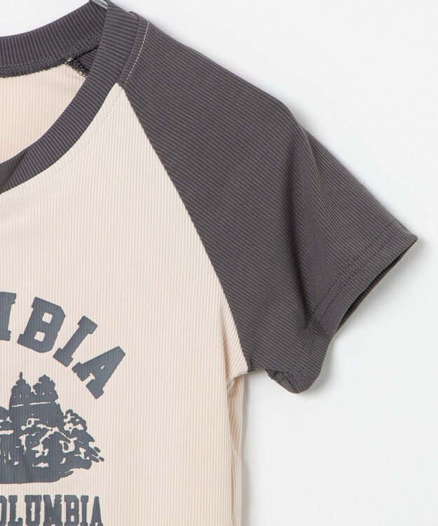 WEGO リブショートCOLOMBIAT ホワイトアイボリー