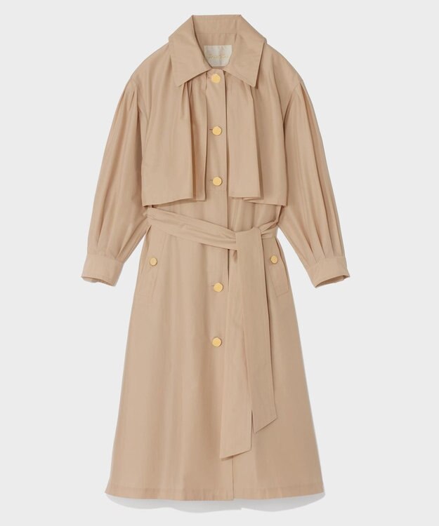 GRACE CONTINENTAL タッサードレスコート ベージュ