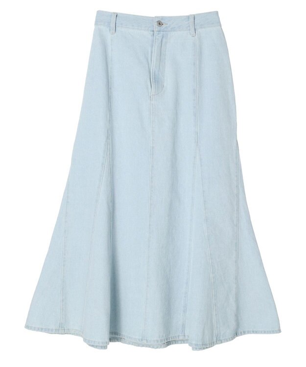 earth music&ecology デニムマーメイドスカート Sax