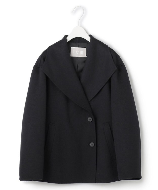 ICB WoolRever ショートコート ブラック系