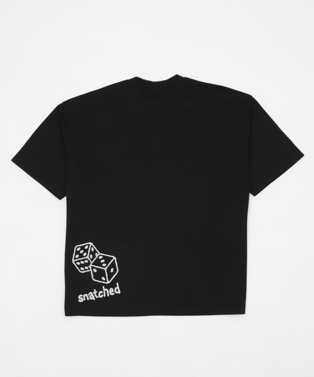 WEGO アクセ付きラフガキグラフィックT（SS） ブラック