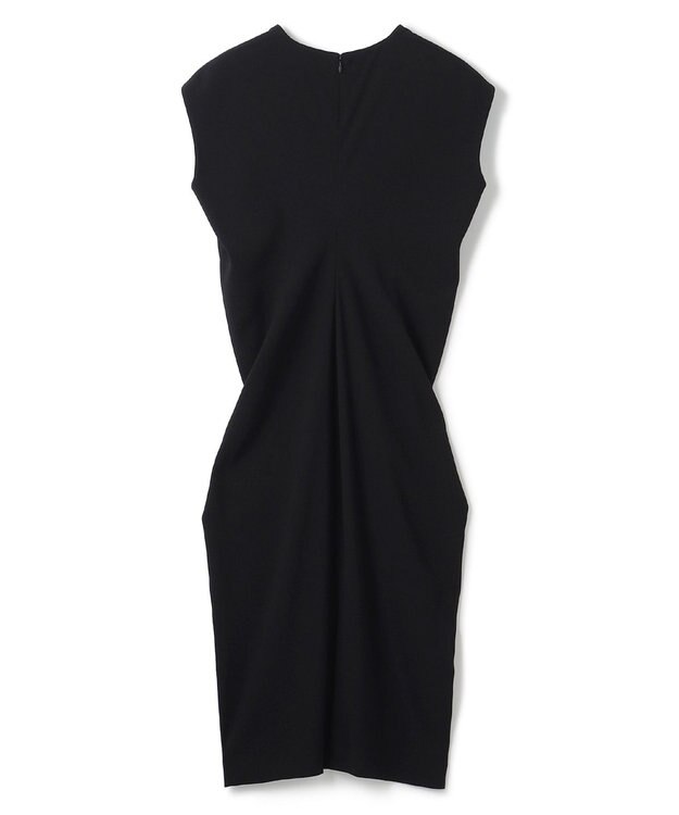 BEIGE， 【L-size】CINDY / Vネックドレス Black