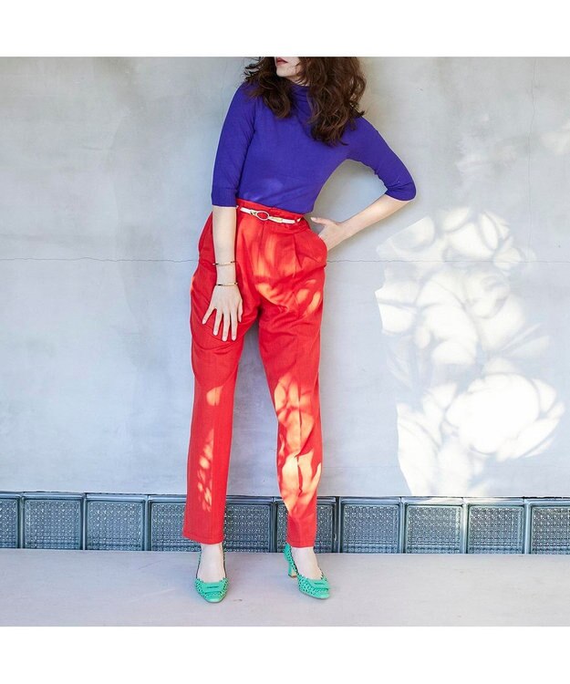 MODE ET JACOMO <MODE ET JACOMO>レーザーカットバックルモチーフパンプス グリーン