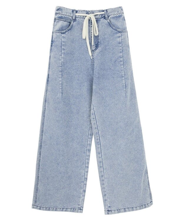 Green Parks コクーンシルエットデニムパンツ Light Indigo
