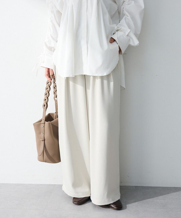 Green Parks シーンレスワイドパンツ Ivory