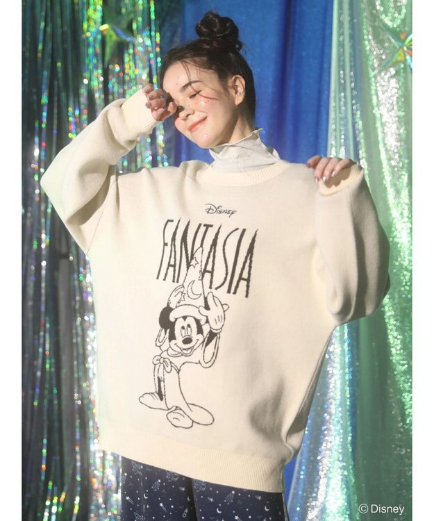 Green Parks ＦＡＮＴＡＳＩＡ／ジャガードニットプルオーバー Ivory