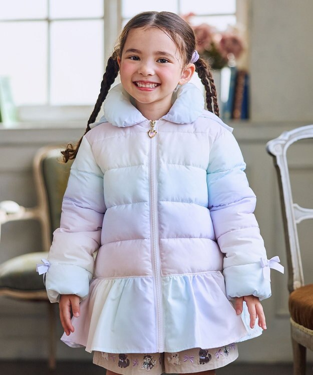 microwaveフリル付きデニムジャケットライトブルー フリル付きライトブルージャケット microwaveフリル付きデニム