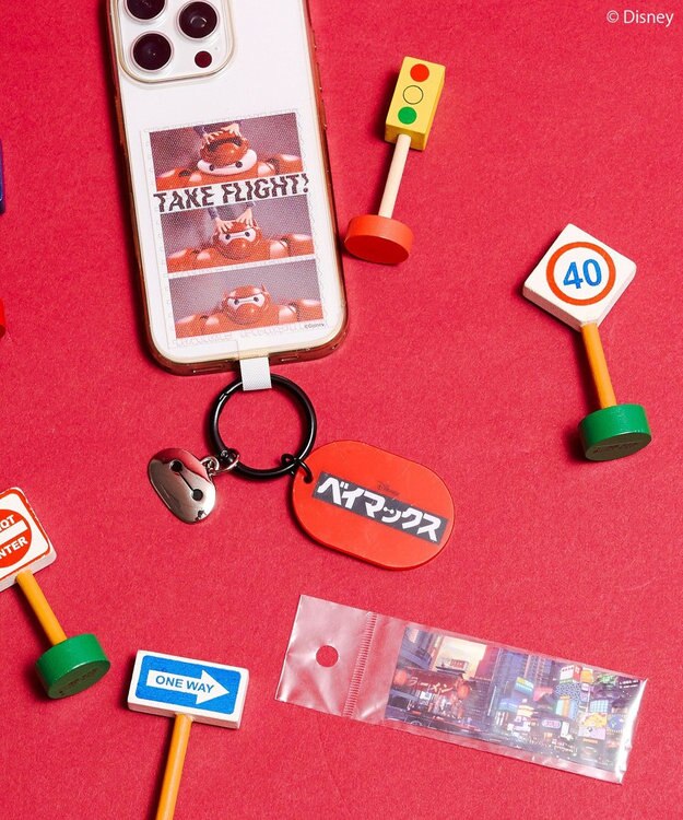 AMERICAN HOLIC 【BAYMAX】スマホタブチャーム＋シールSET Red