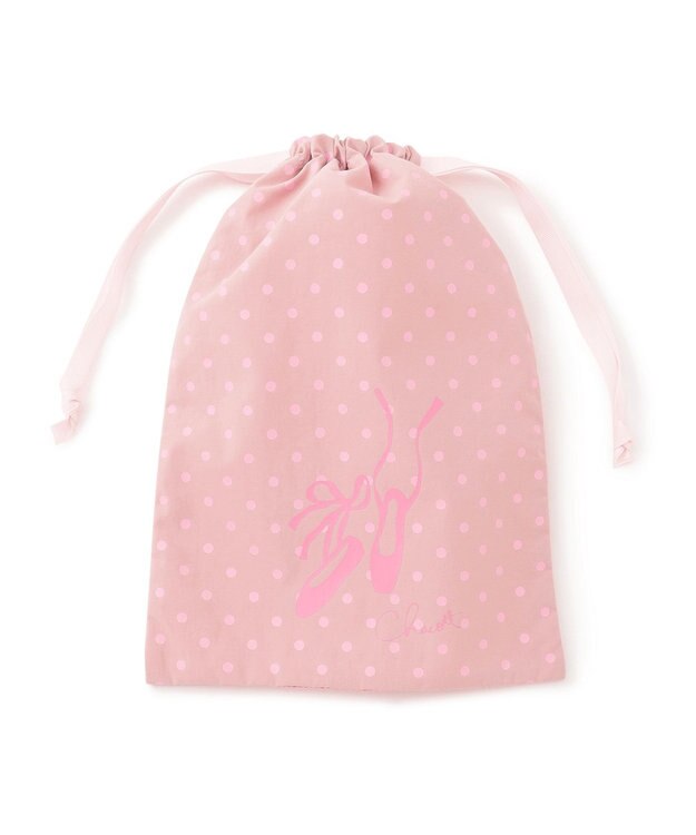 Chacott ドットメッシュ巾着M ロイヤルピンク