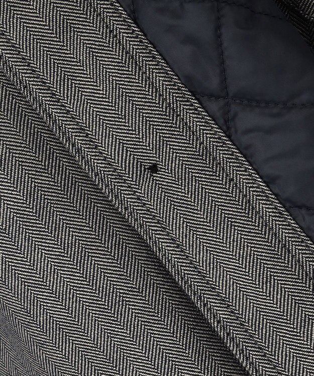 J.PRESS MEN ヘリンボンCPOジャケット ネイビー系9