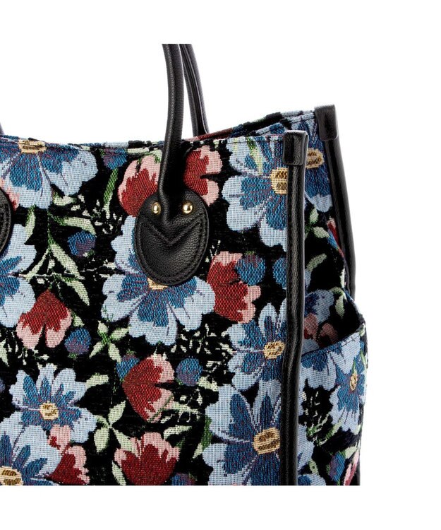 UNBILLION カシュカシュ cachecache / ジャガードスクエアトート ブラック