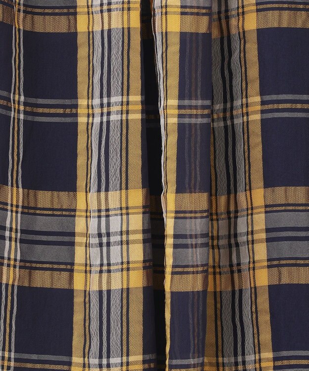 自由区 【WEB限定】シアーチェック ギャザースカート ネイビー系5