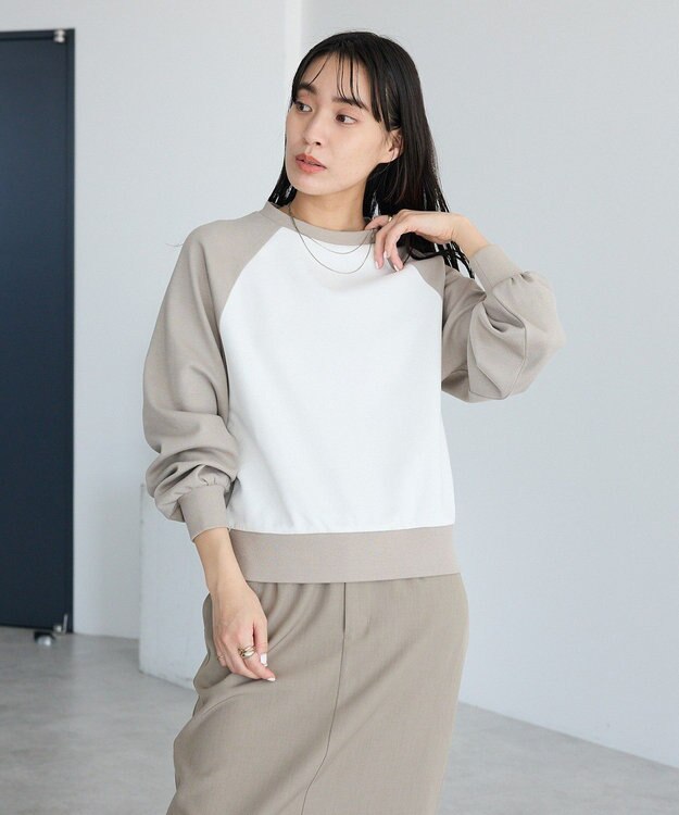 CRAFT STANDARD BOUTIQUE フクレジャカードラグランプルオーバー Light Gray